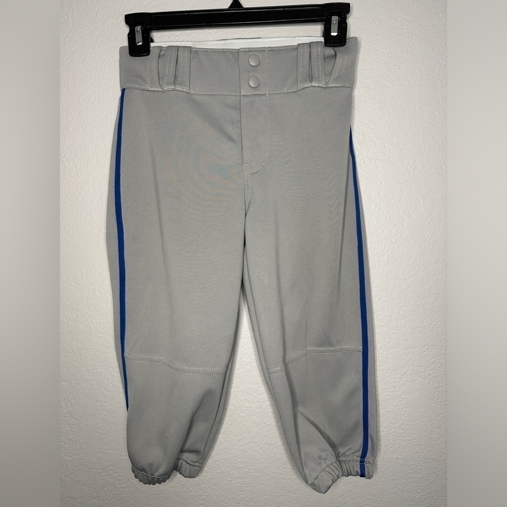 Champro Baseball Knickers With Piping Gray / Royal Blue Youth Medium